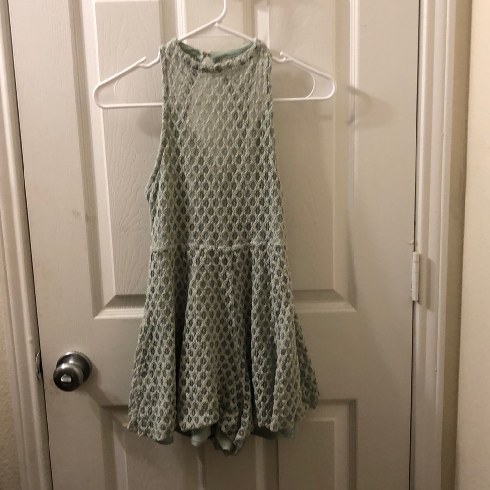 Sea foam green romper